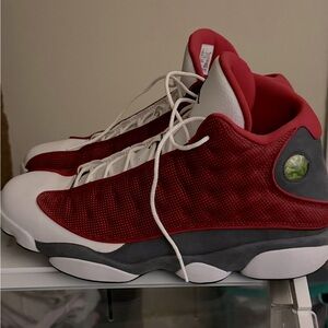 Red and Grey Red Flint Jordan 13’s size 15 only worn once excellent condition